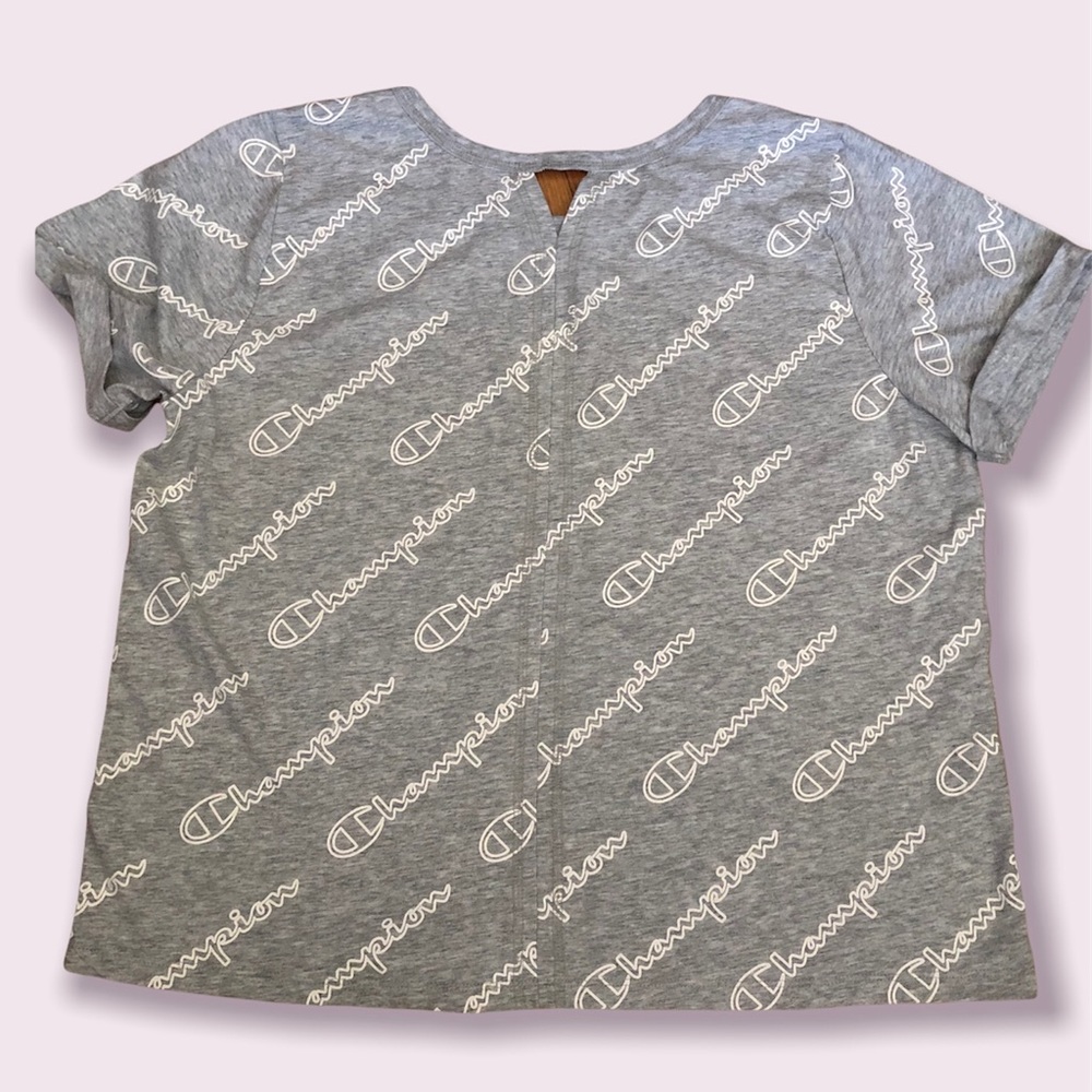 Champion Gray‎  Women’s  Crop Top Sz L - Picture 4 of 7